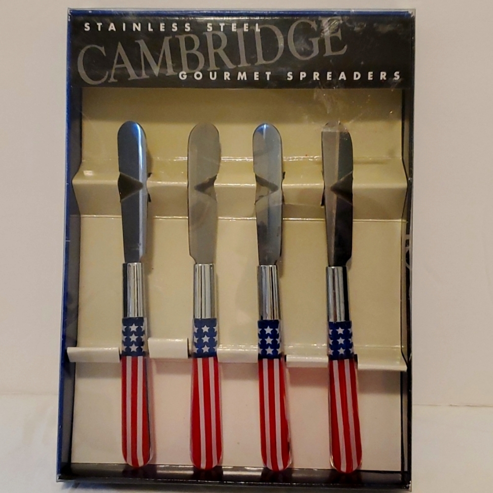 Red White Blue Gourmet Stainless Spreaders